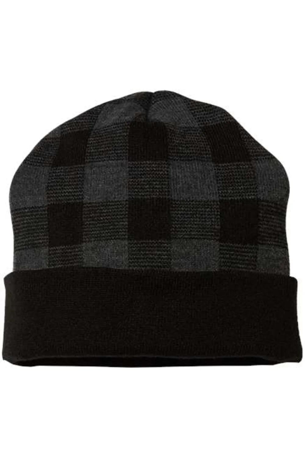 Cap America USA-Made Plaid Beanie