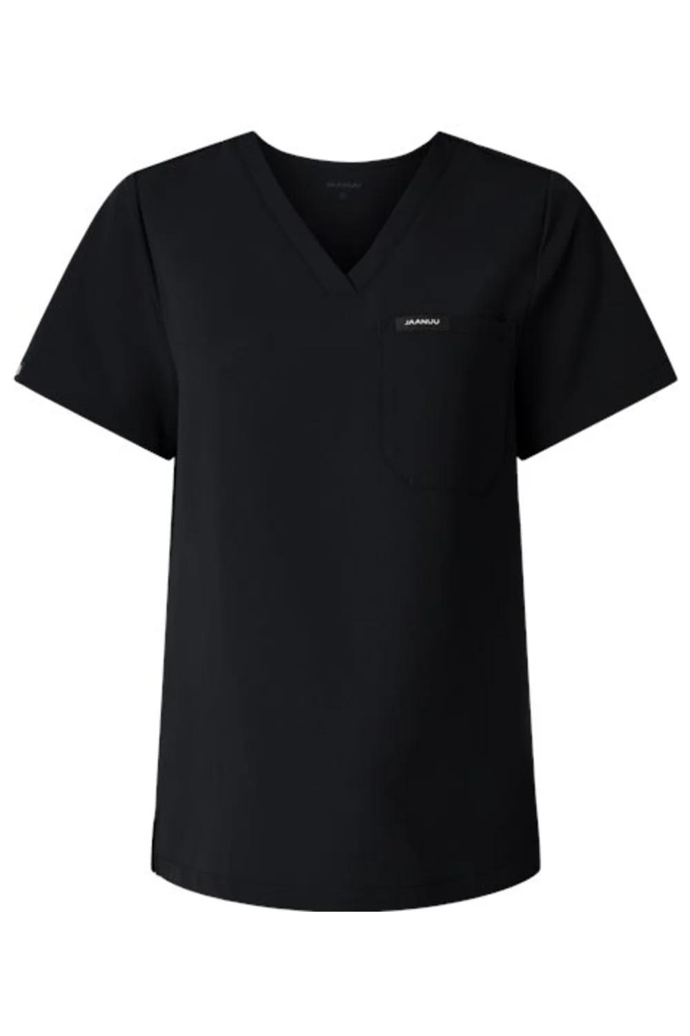 Jaanuu Women's Rhena Essential 1-Pocket Scrub V-Neck Top