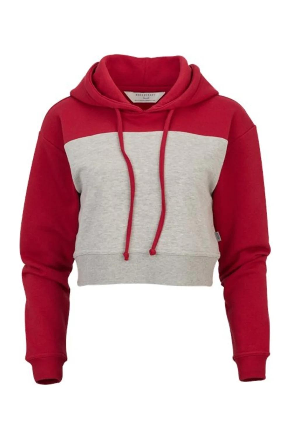 Boxercraft Women's Cropped Fleece Hooded Sweatshirt