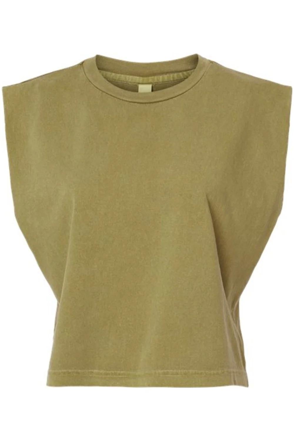 American Apparel Garment-Dyed Women's Heavyweight Muscle Tee