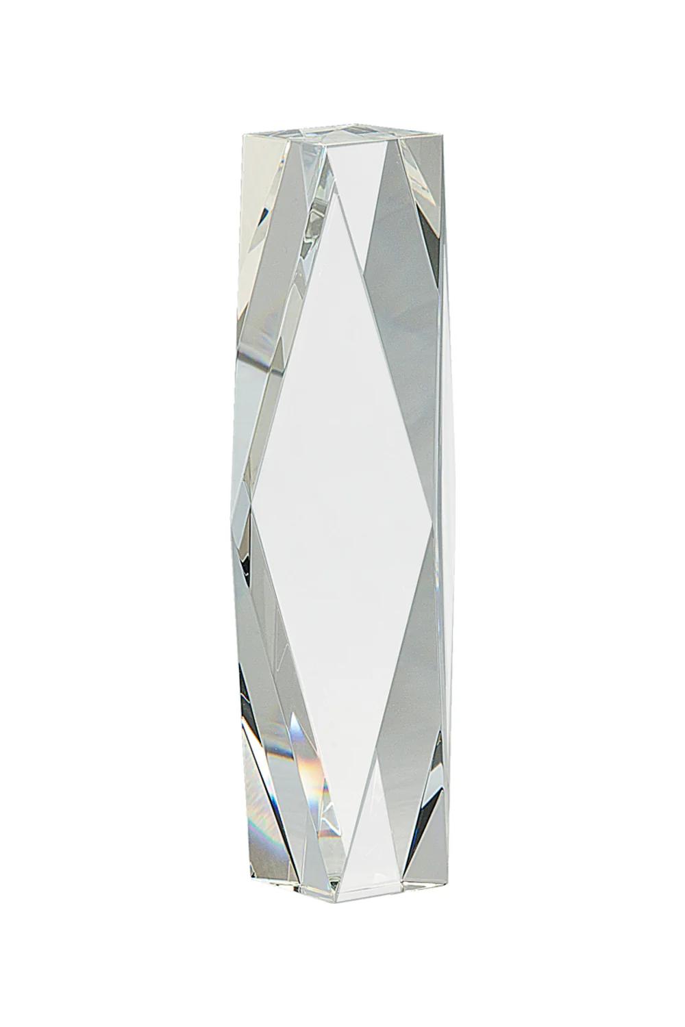 10 Clear Crystal Facet Tower